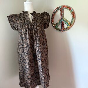 Pinch Black and Brown Floral Dress